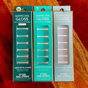 Dashing Diva GLOSS - Lot of 3 Nail Strips Sets